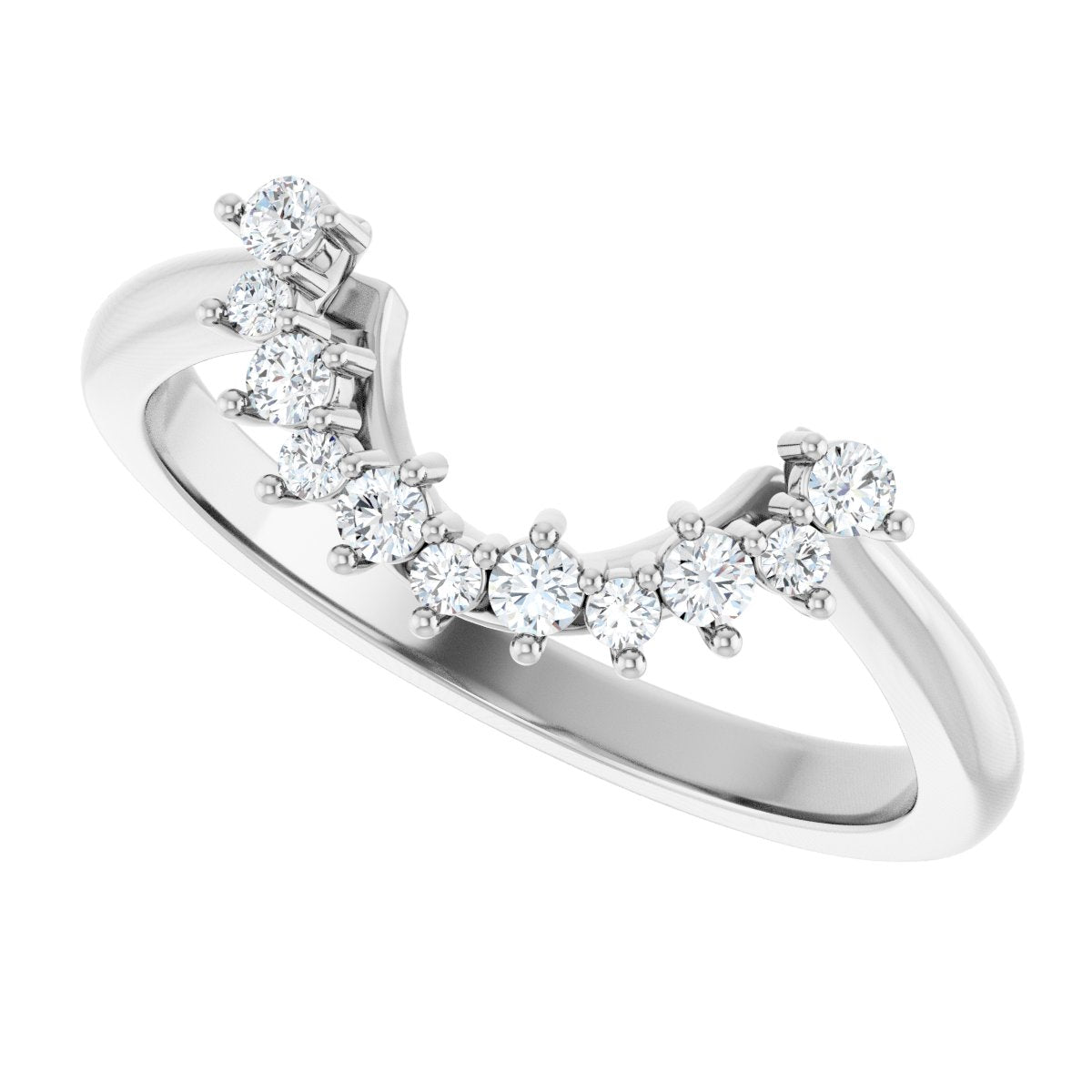 Claw-Prong Halo-Style Engagement Ring or Band