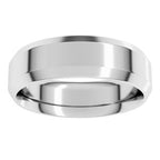 Beveled-Edge Comfort-Fit Flat Band