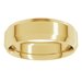 Beveled-Edge Comfort-Fit Flat Band
