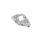 Halo-Style Vintage-Inspired Engagement Ring or Band