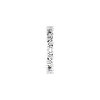 Sculptural Heart Eternity Band