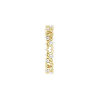 Sculptural Heart Eternity Band