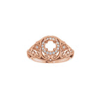 Halo-Style Vintage-Inspired Engagement Ring or Band
