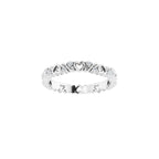 Sculptural Heart Eternity Band