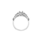 Halo-Style Vintage-Inspired Engagement Ring or Band