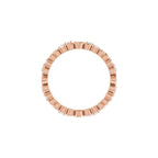 Sculptural Heart Eternity Band