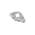 Halo-Style Vintage-Inspired Engagement Ring or Band