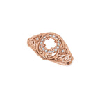 Halo-Style Vintage-Inspired Engagement Ring or Band