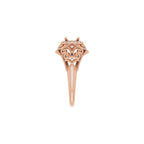 Halo-Style Vintage-Inspired Engagement Ring or Band