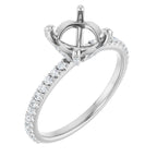 Accented Engagement Ring