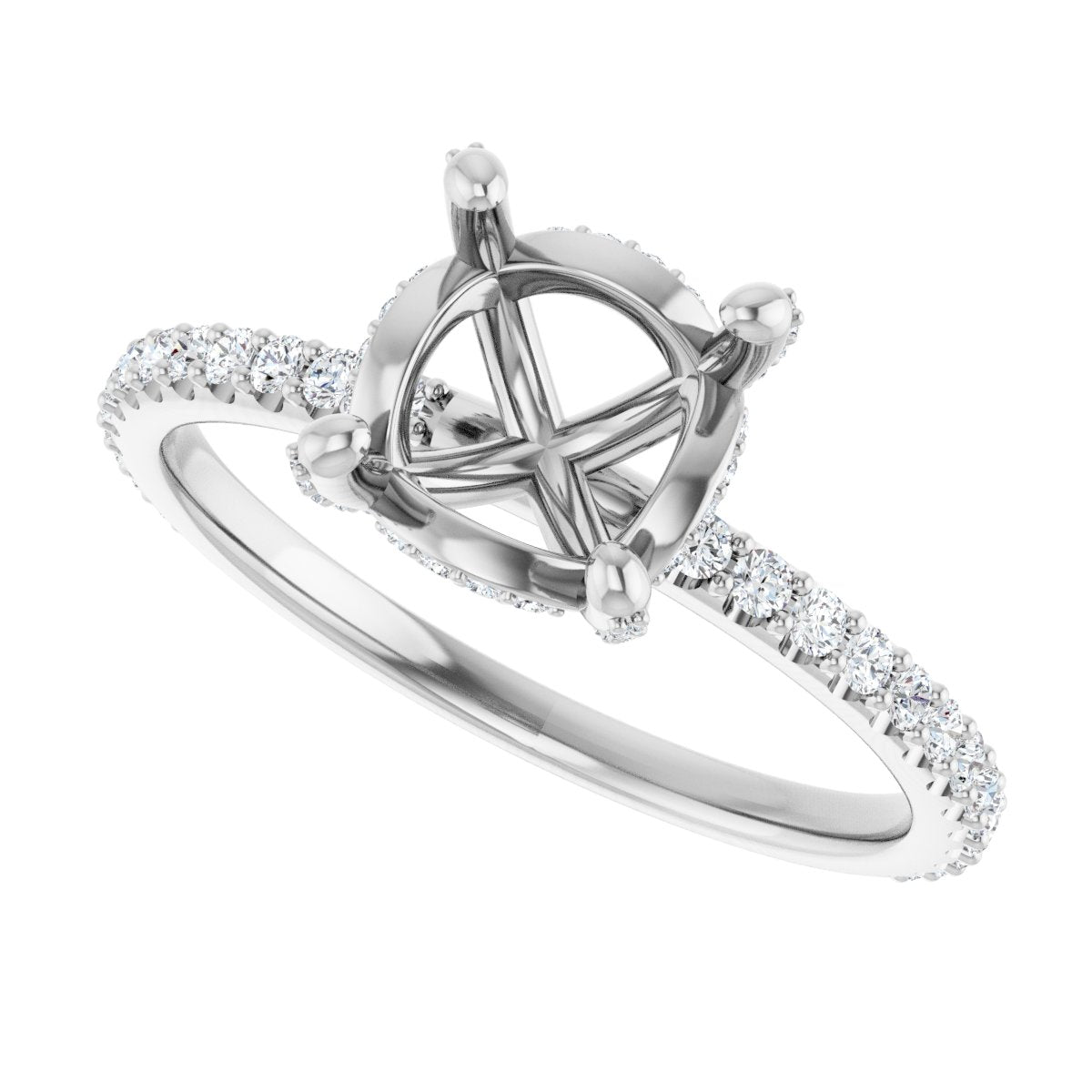 Accented Engagement Ring