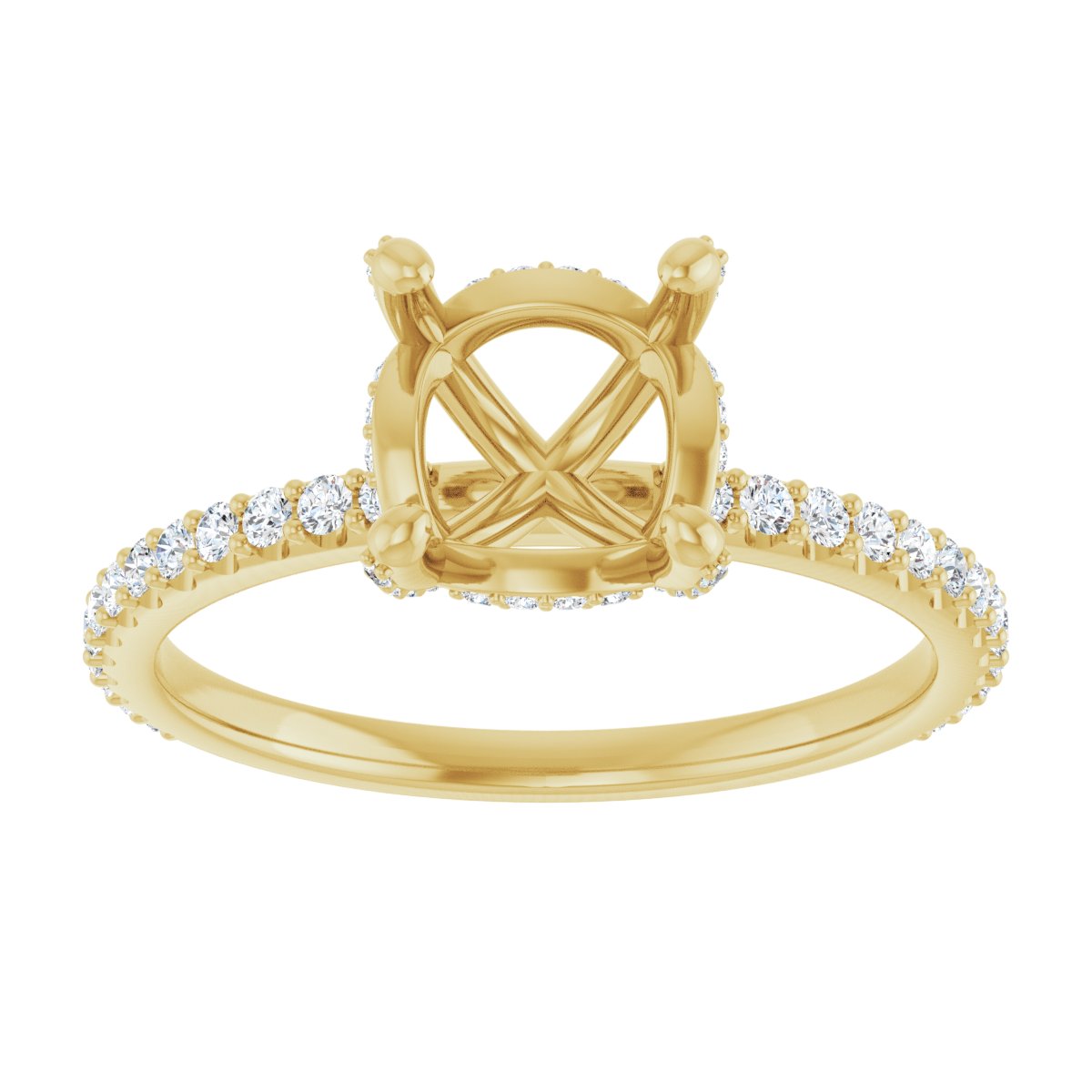 Accented Engagement Ring