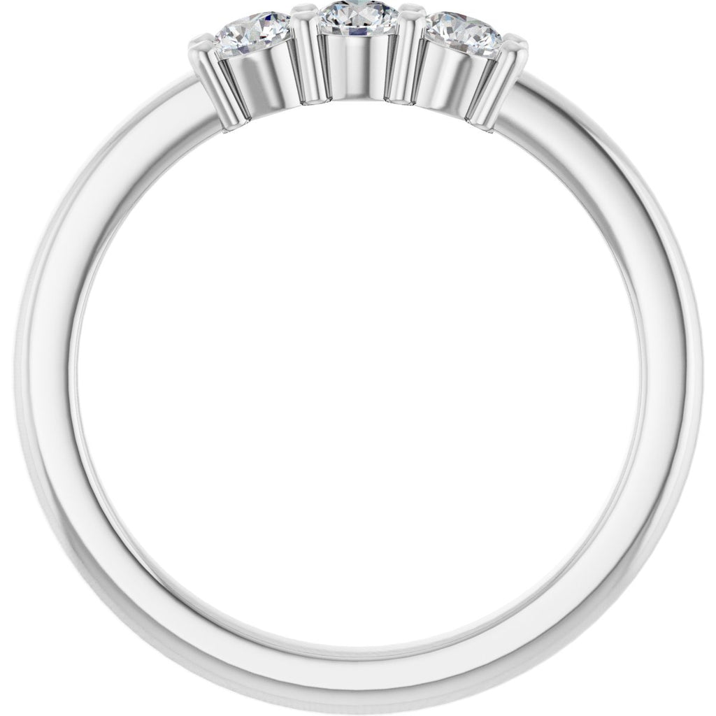Three-Stone Anniversary Band