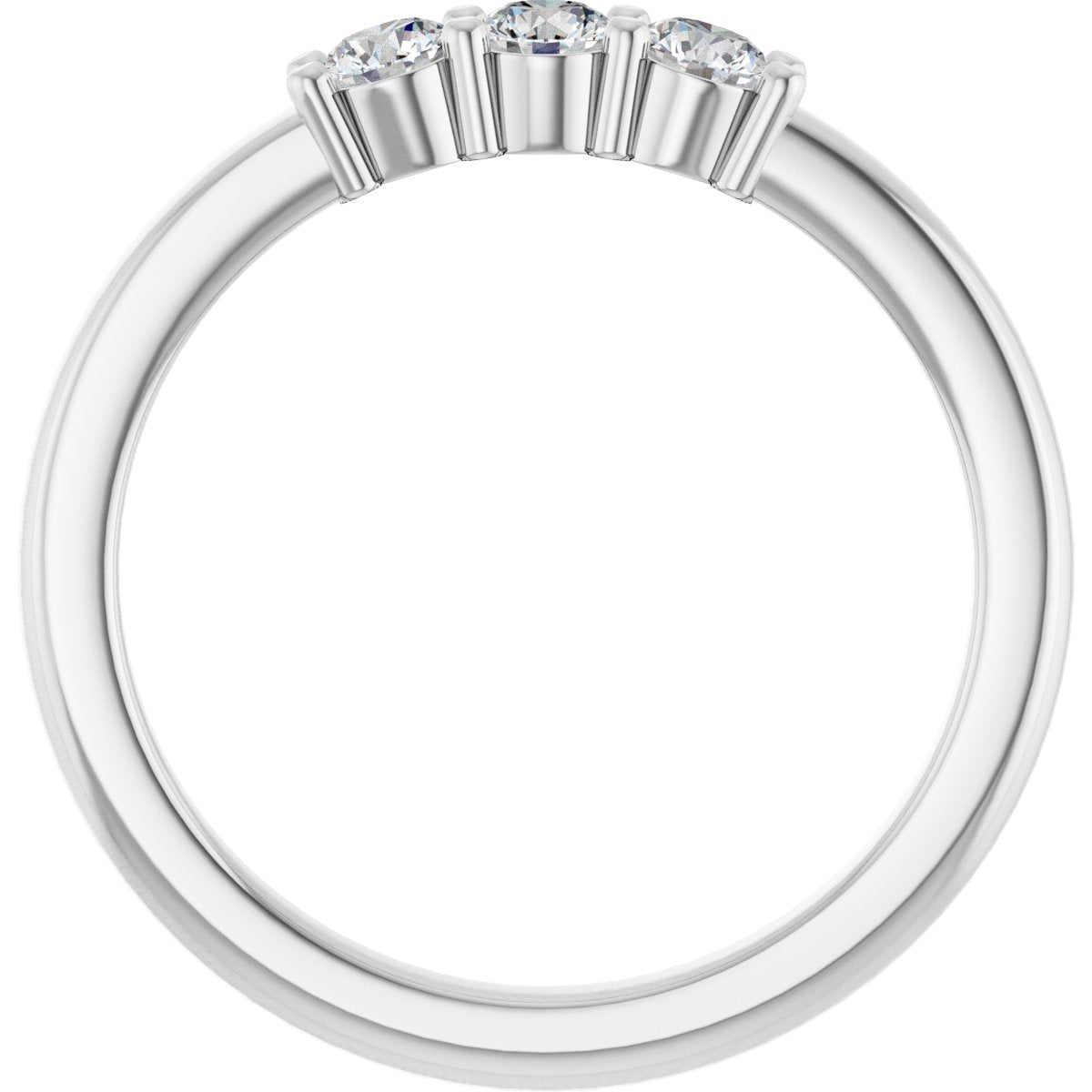 Three-Stone Anniversary Band