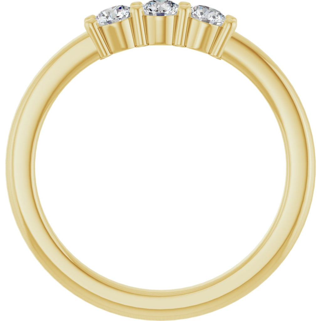 Three-Stone Anniversary Band