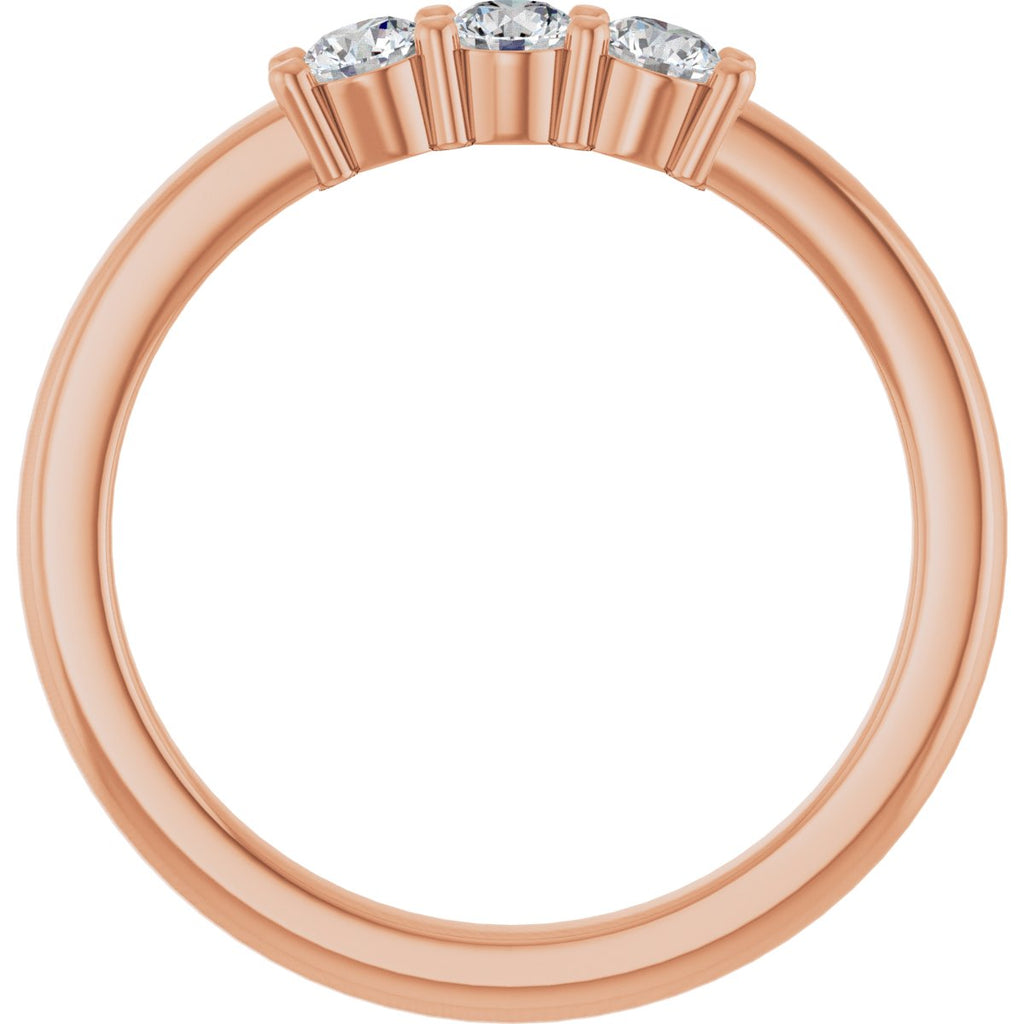 Three-Stone Anniversary Band