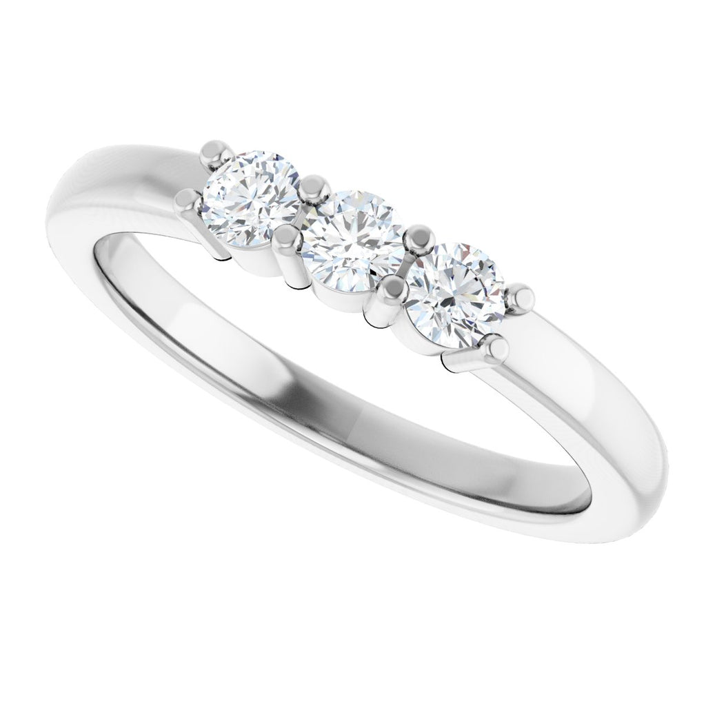 Three-Stone Anniversary Band