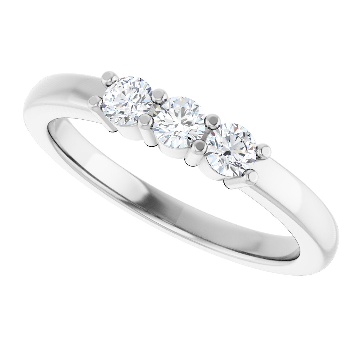 Three-Stone Anniversary Band