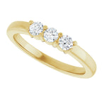 Three-Stone Anniversary Band