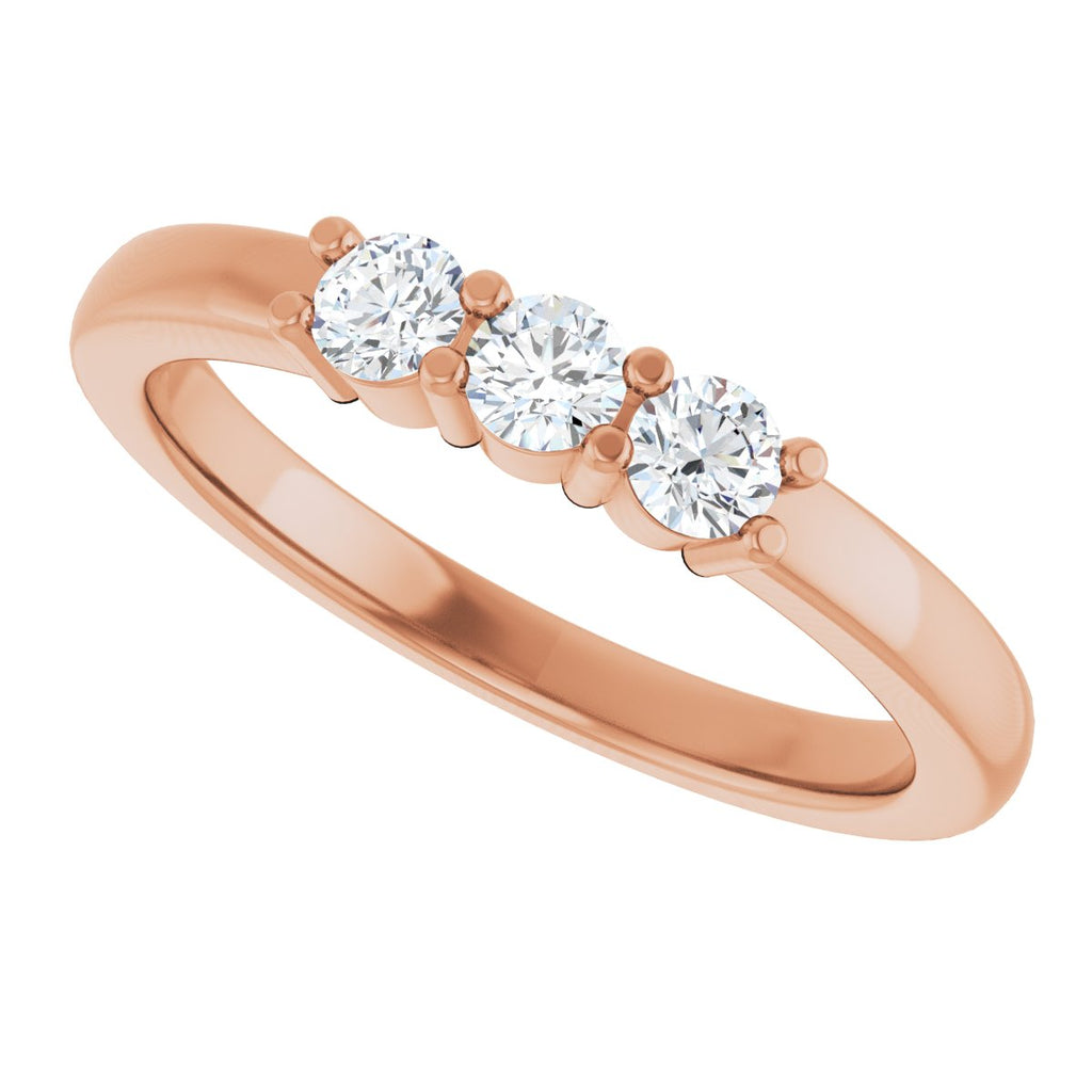 Three-Stone Anniversary Band