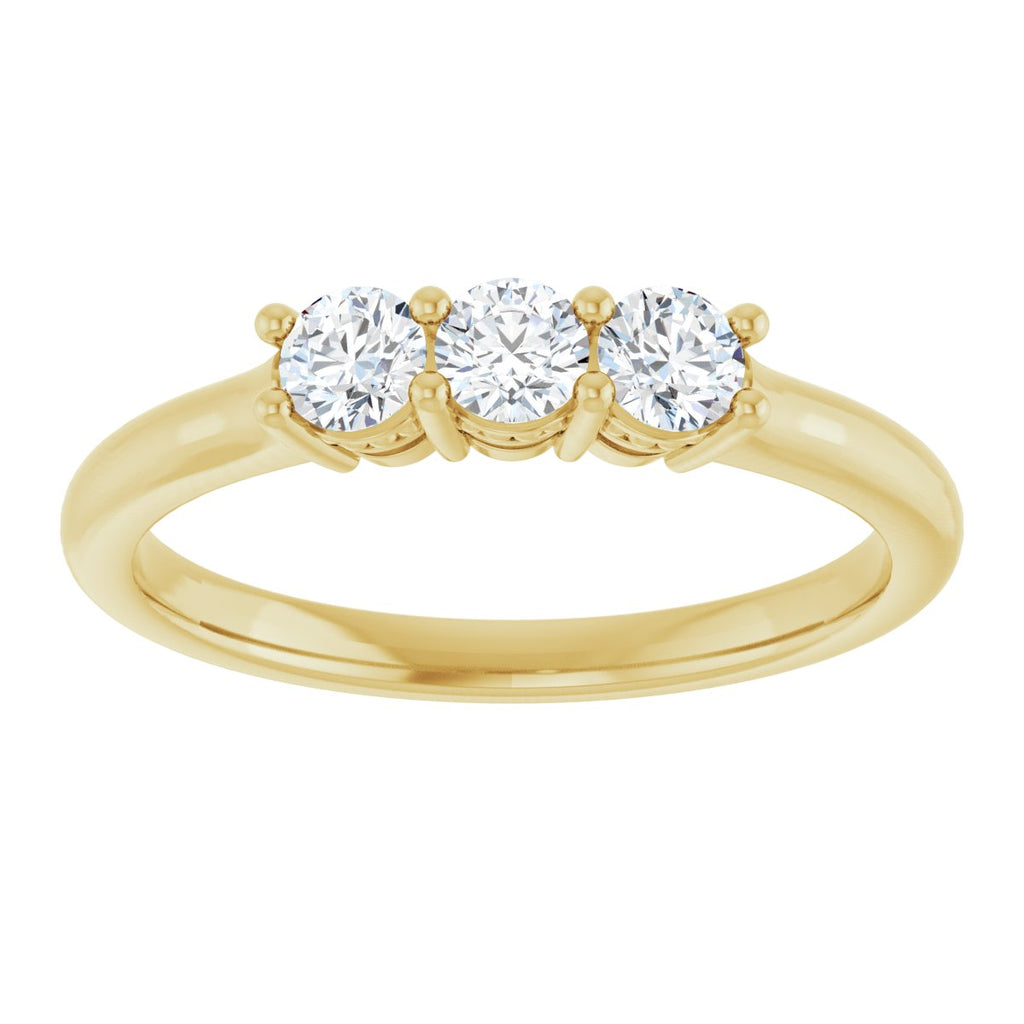 Three-Stone Anniversary Band