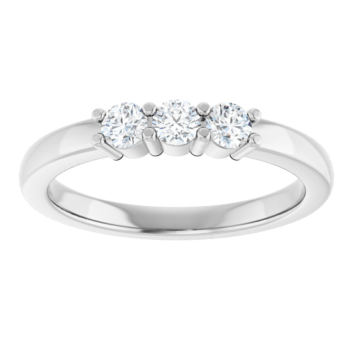 Three-Stone Anniversary Band