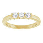 Three-Stone Anniversary Band
