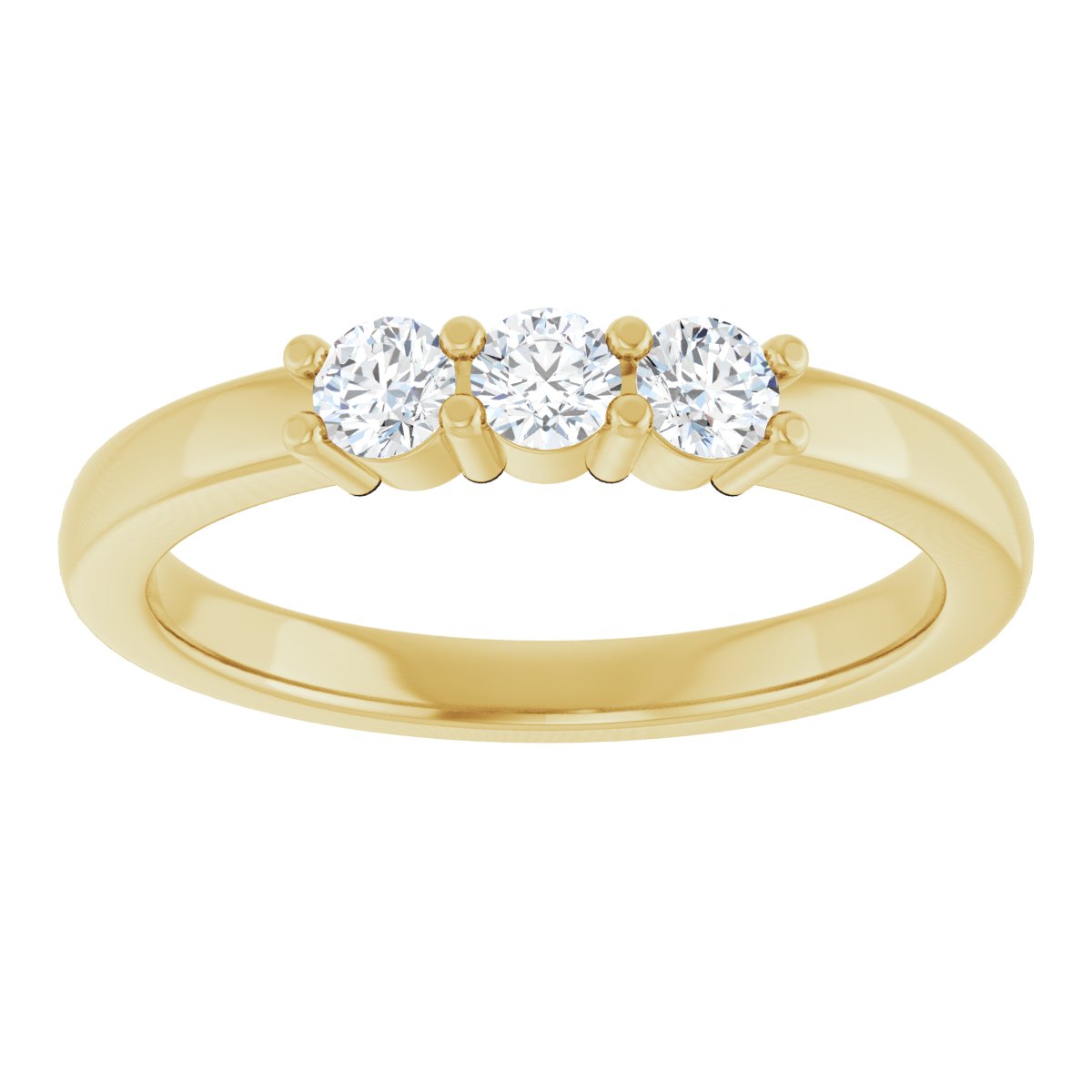 Three-Stone Anniversary Band
