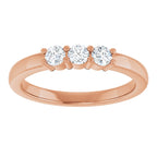 Three-Stone Anniversary Band