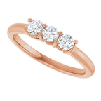 Three-Stone Anniversary Band
