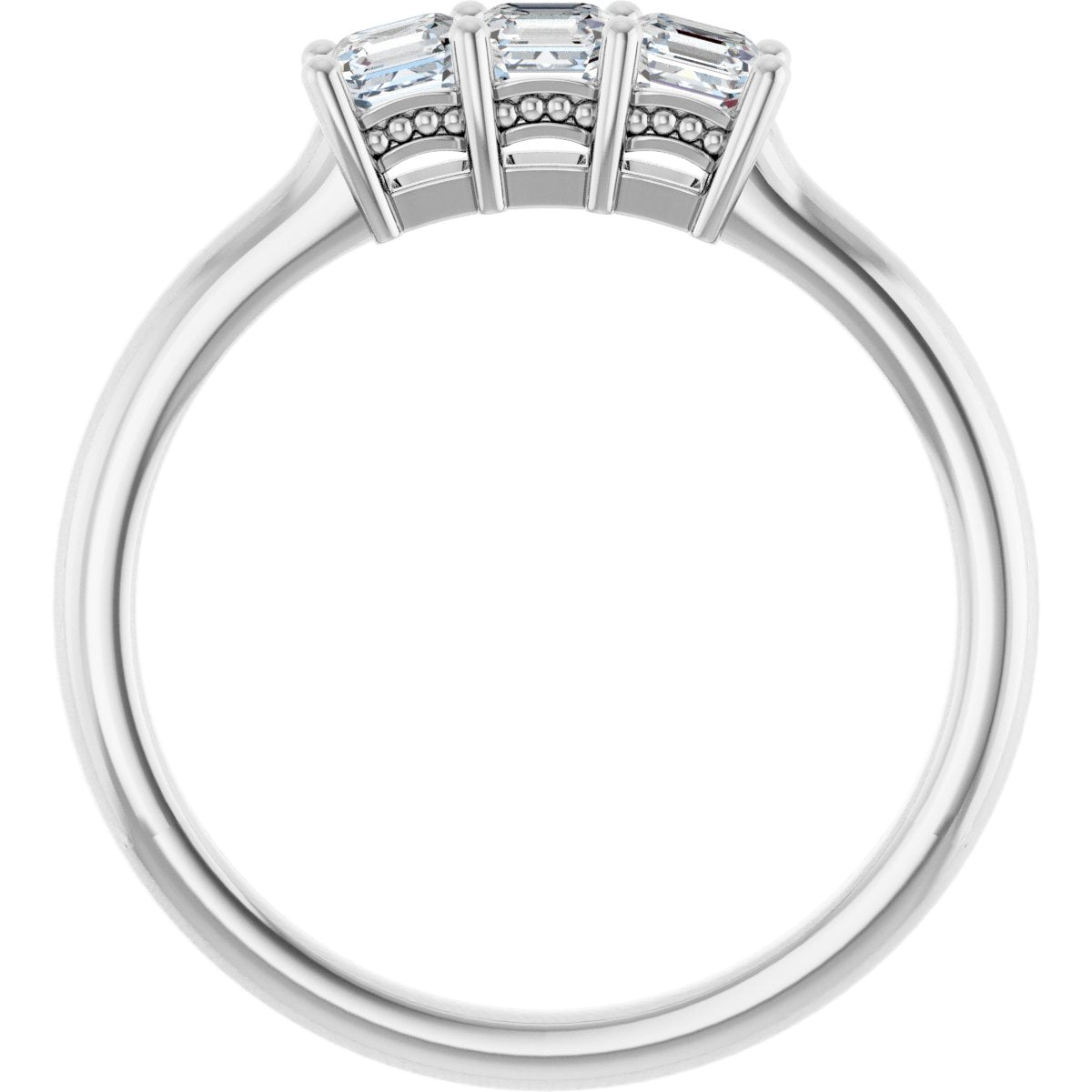 Three-Stone Anniversary Band