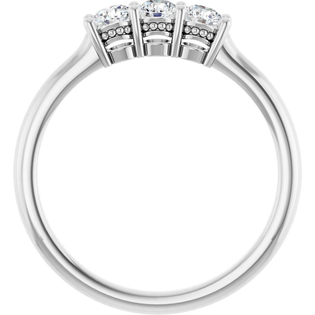Three-Stone Anniversary Band