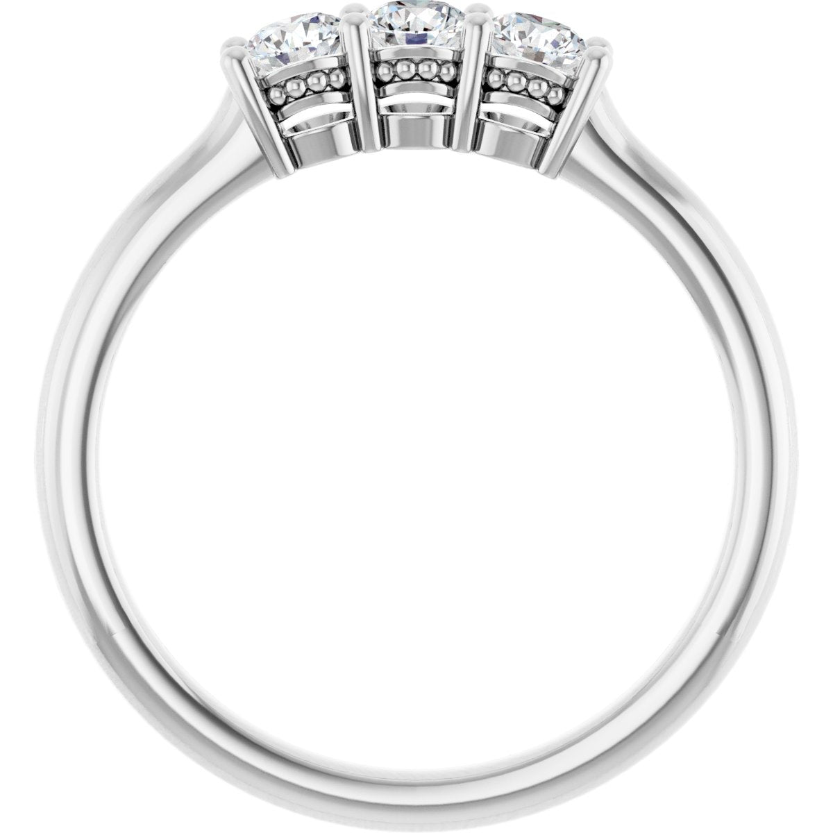 Three-Stone Anniversary Band