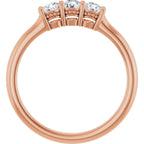 Three-Stone Anniversary Band
