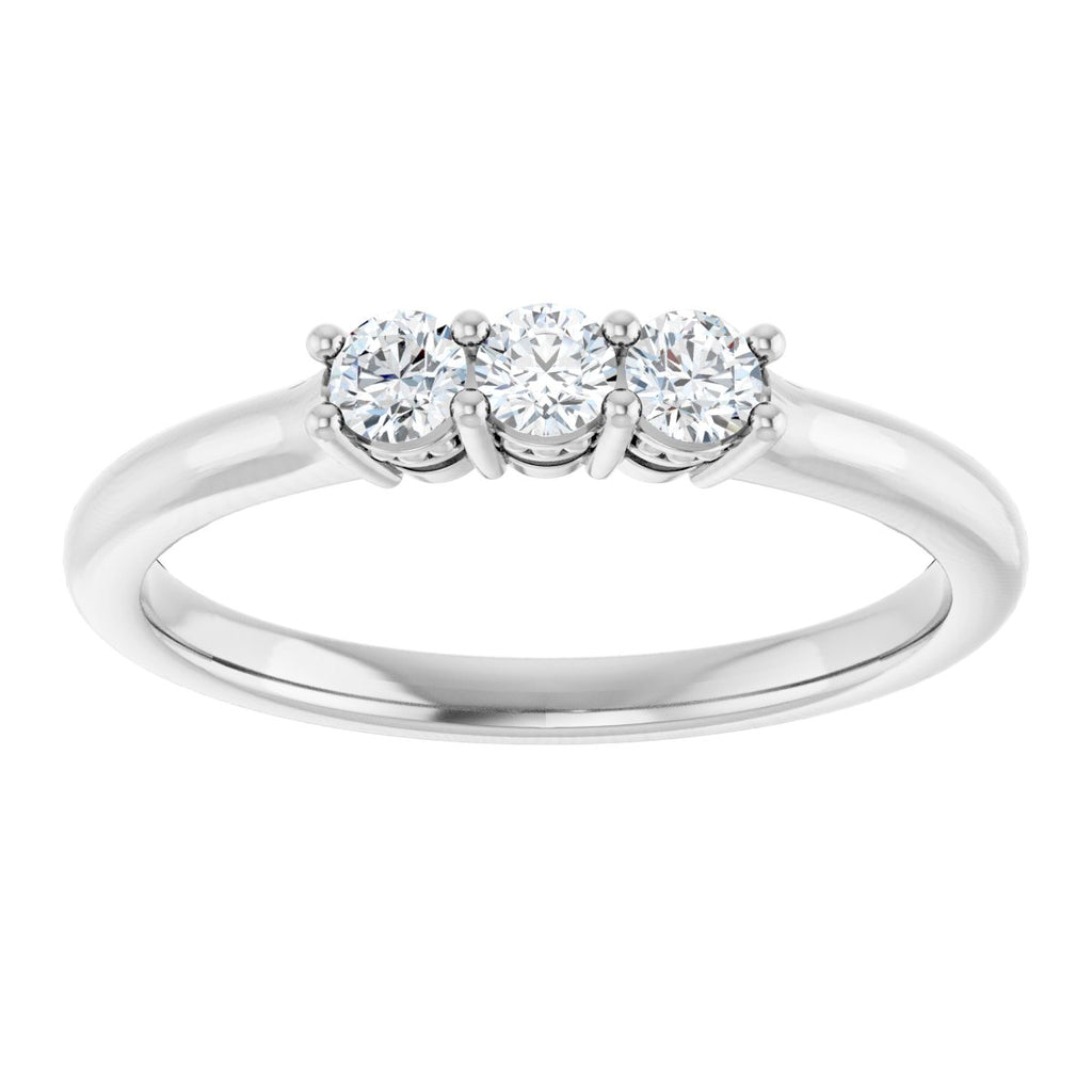 Three-Stone Anniversary Band