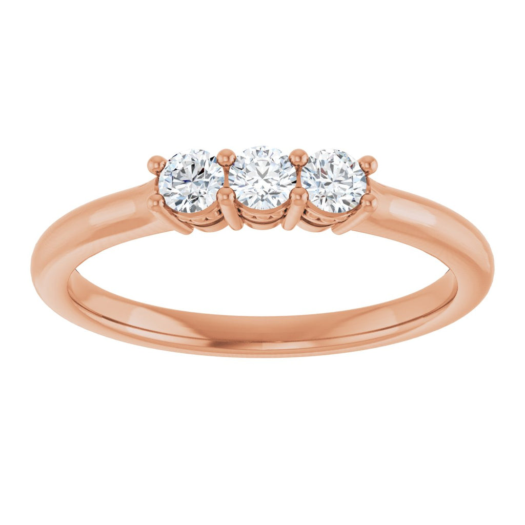 Three-Stone Anniversary Band