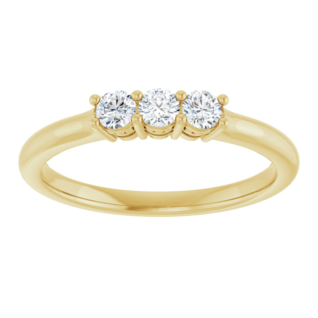 Three-Stone Anniversary Band