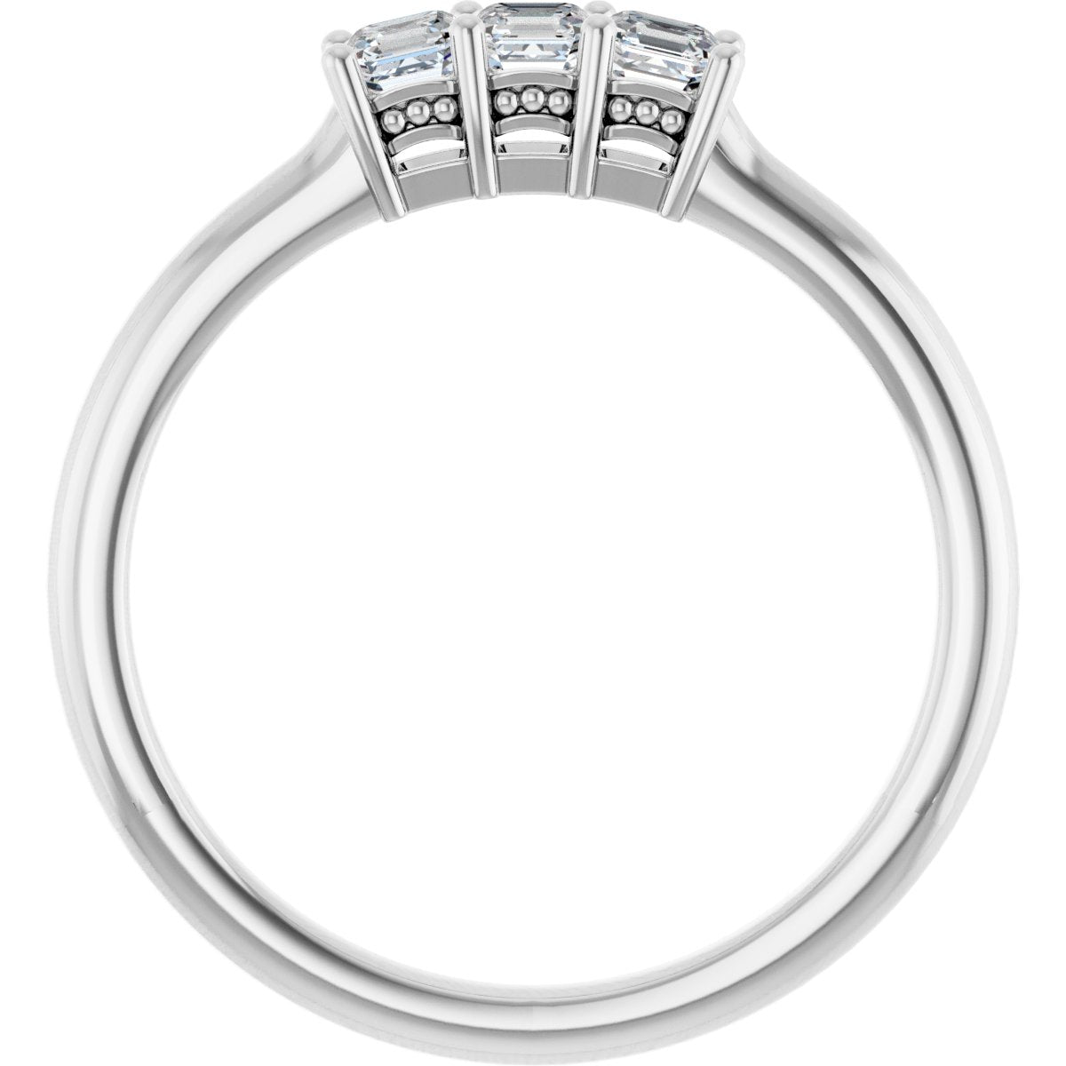 Three-Stone Anniversary Band