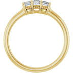 Three-Stone Anniversary Band