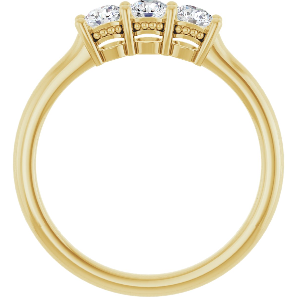 Three-Stone Anniversary Band