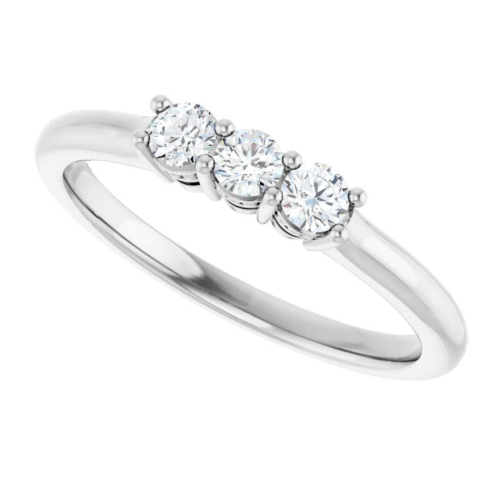 Three-Stone Anniversary Band