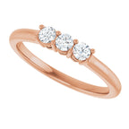 Three-Stone Anniversary Band