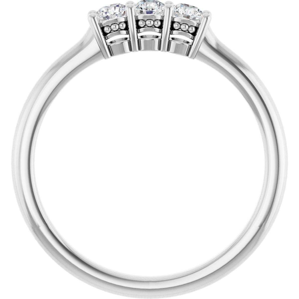 Three-Stone Anniversary Band