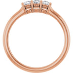 Three-Stone Anniversary Band