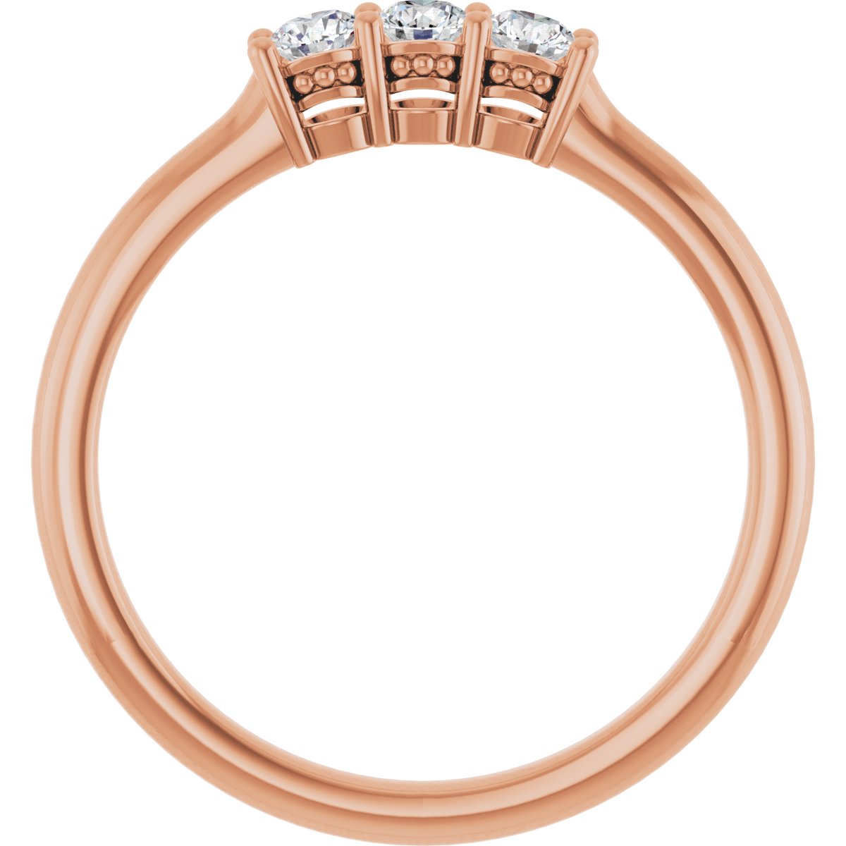 Three-Stone Anniversary Band