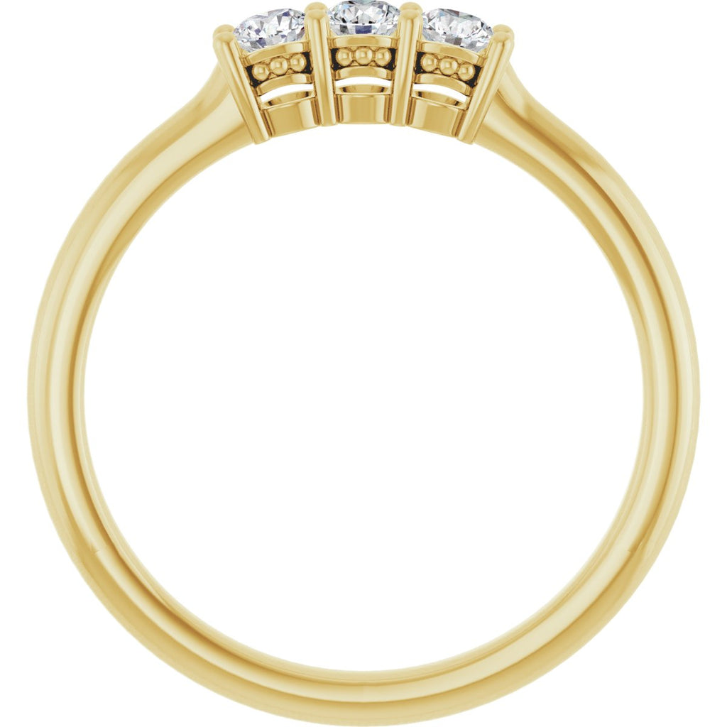 Three-Stone Anniversary Band