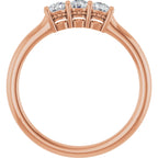 Three-Stone Anniversary Band
