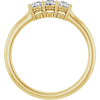 Three-Stone Anniversary Band