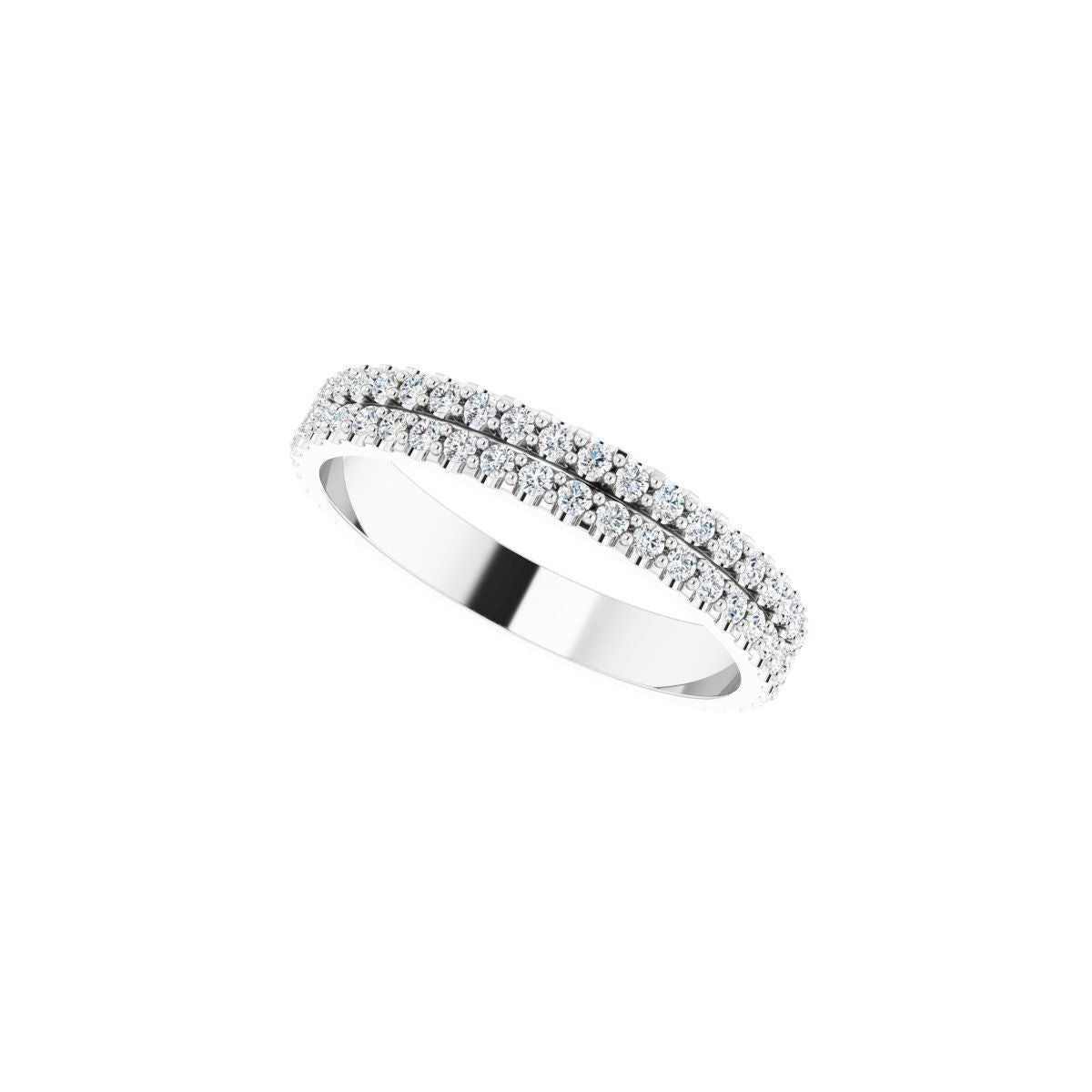 Double Row Eternity Band