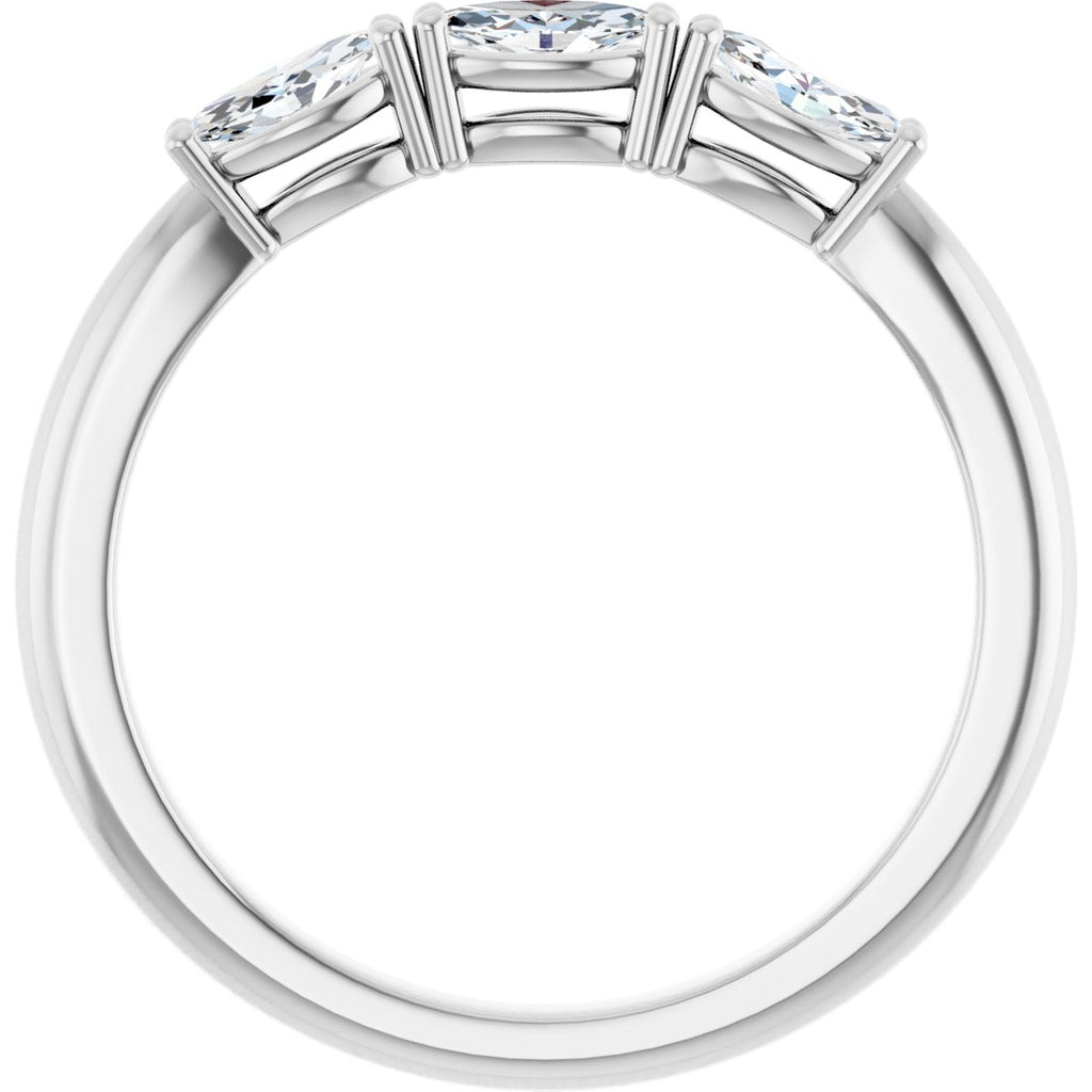 Three-Stone Anniversary Band